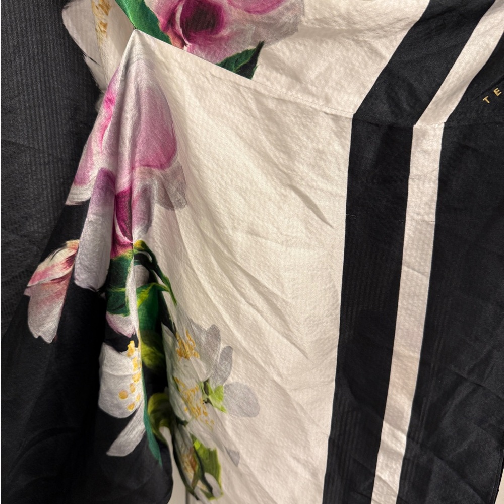 Ted Baker Black Floral Scarf - Picture 3 of 9